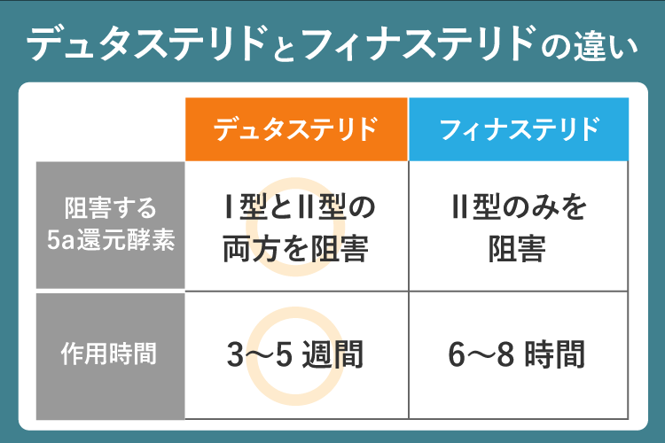効果（フィナステリドとの違い）