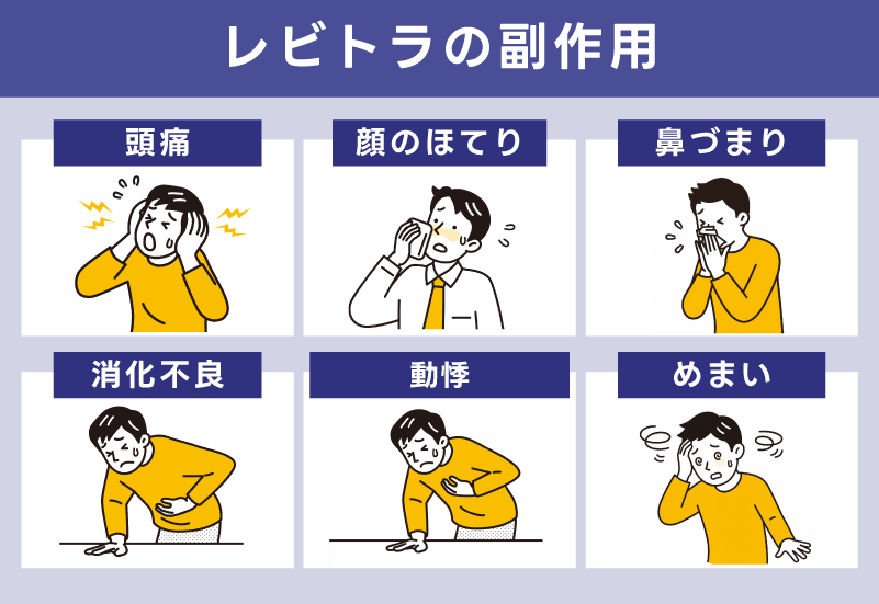 レビトラの副作用と服用時の注意点