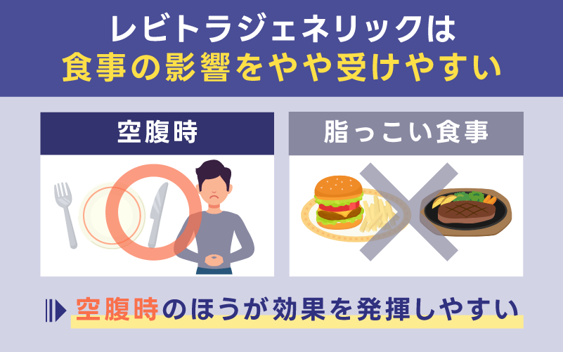 食事の影響はやや受けやすい