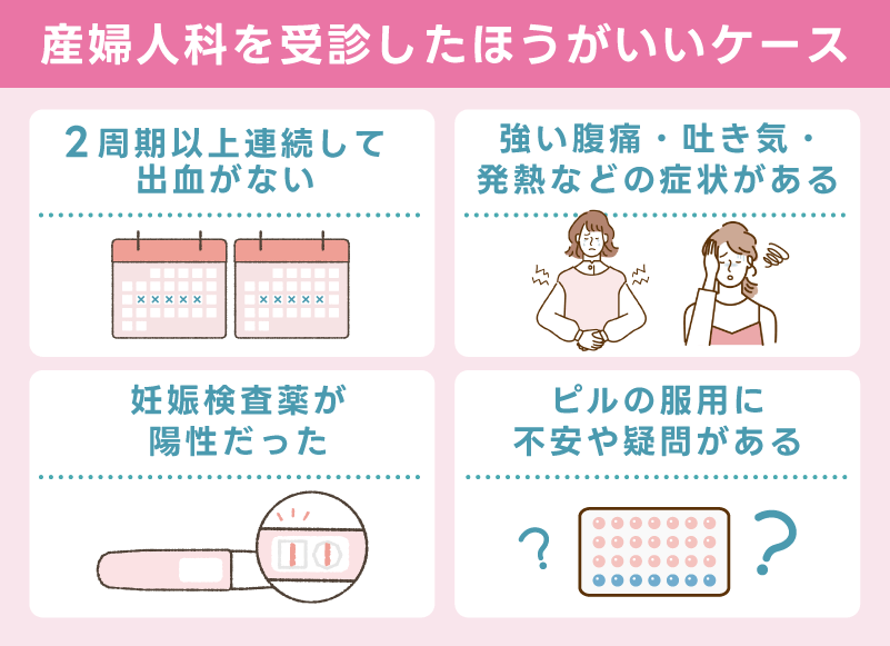 産婦人科を受診したほうがいいケース
