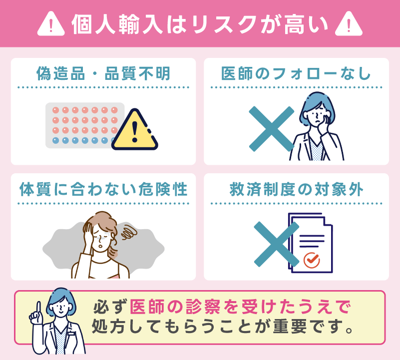 個人輸入は安く見えてもリスクが非常に高く注意