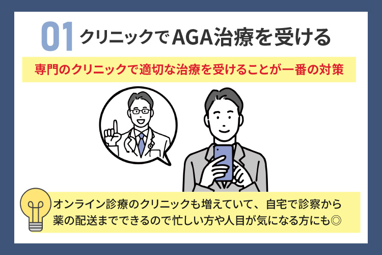 クリニックでAGA治療を受ける