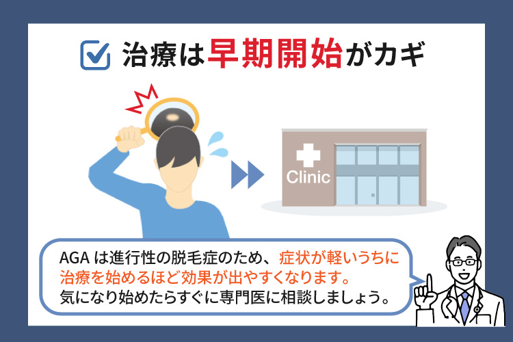 治療は早期開始がカギ