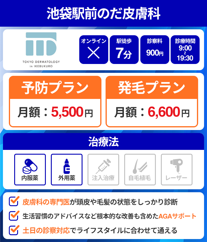 池袋駅前のだ皮膚科