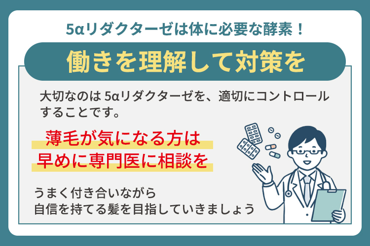 5αリダクターゼは体に必要な酵素！働きを理解して対策を始めよう