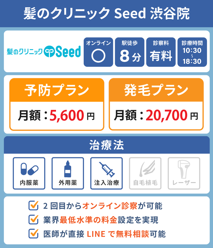 髪のクリニックSeed 渋谷院